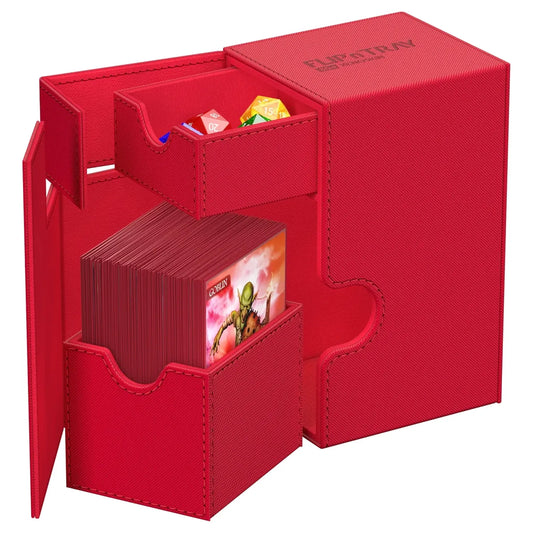 Kutija za karte - Flip`n`Tray 80+ XenoSkin Monocolor - Crvena