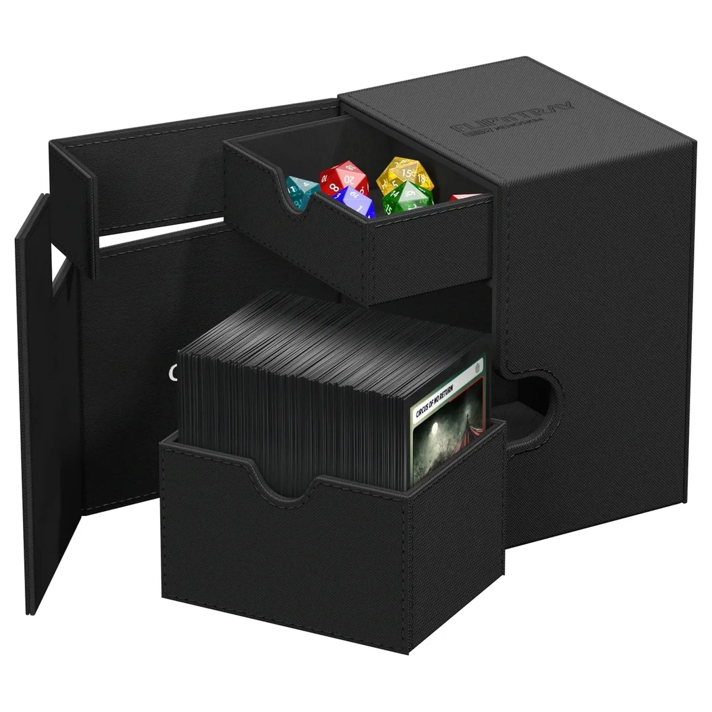 Kutija za karte - Flip`n`Tray 133+ XenoSkin Monocolor - Crna