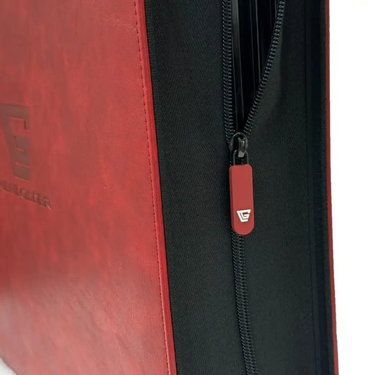 Gemloader - Album za gradeane karte - 4 džepa - Premium Graded Card Binder - Crveni (Red) - Zatvarac