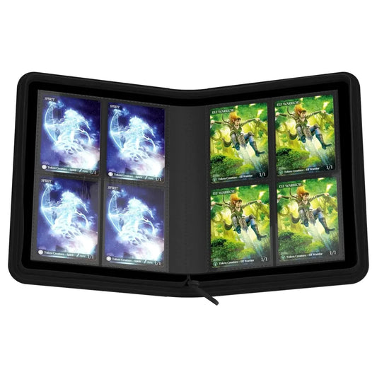 Album - 4 džepa i zatvarač - ZipFolio Xenoskin 160 - Crni