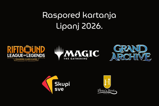 Raspored kartanja - Lipanj 2026.