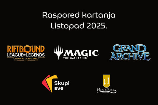 Raspored kartanja - Listopad 2025.