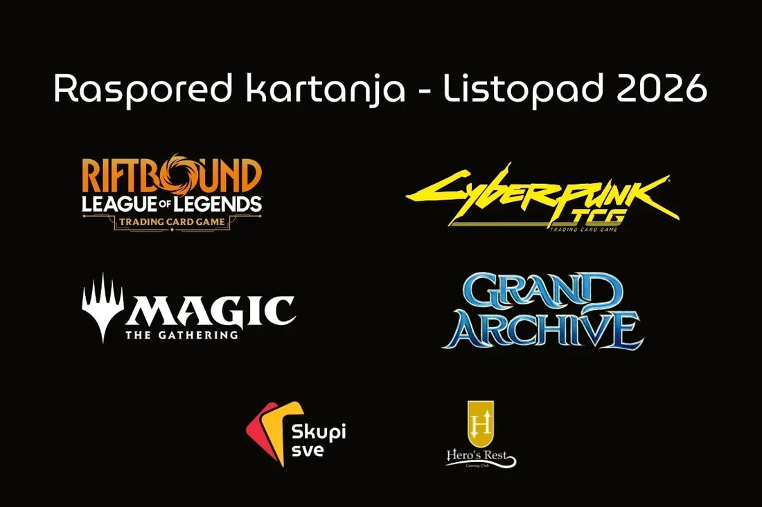 Raspored kartanja - Listopad 2026.
