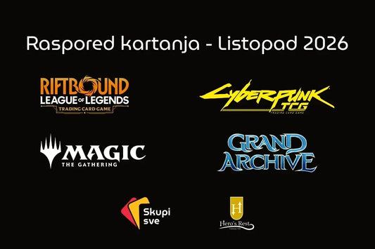 Raspored kartanja - Listopad 2026.