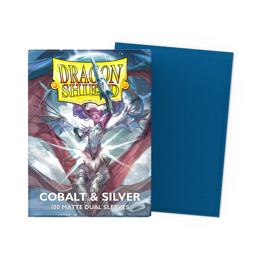 Košuljice - Matte Dual Sleeves - Cobalt & Silver (100 komada)