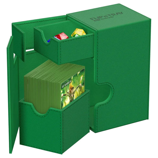 Kutija za karte - Flip`n`Tray 80+ XenoSkin Monocolor - Zelena