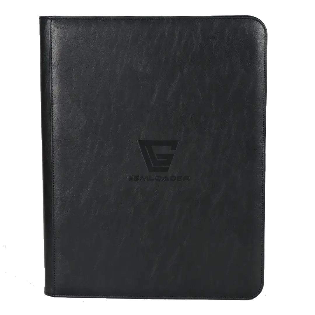 Gemloader - Album za toploadere - 9 džepova - Premium 3''X4'' toploader fit collector's binder - Crni (Black) - Sprijeda