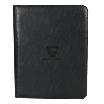 Gemloader - Album za toploadere - 9 džepova - Premium 3''X4'' toploader fit collector's binder - Crni (Black) - Sprijeda