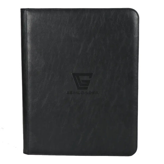 Gemloader - Album za toploadere - 9 džepova - Premium 3''X4'' toploader fit collector's binder - Crni (Black) - Sprijeda
