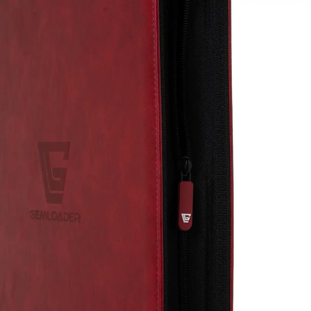 Gemloader - Album za toploadere - 9 džepova - Premium 3''X4'' toploader fit collector's binder - Crveni (Red) - Zatvarac