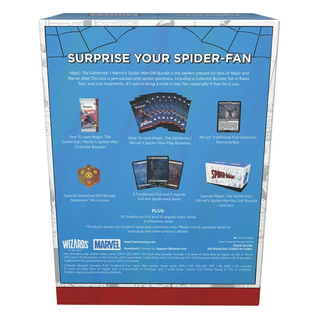 Magic: The Gathering - Marvel's Spider-Man Gift Bundle - Zadnja strana