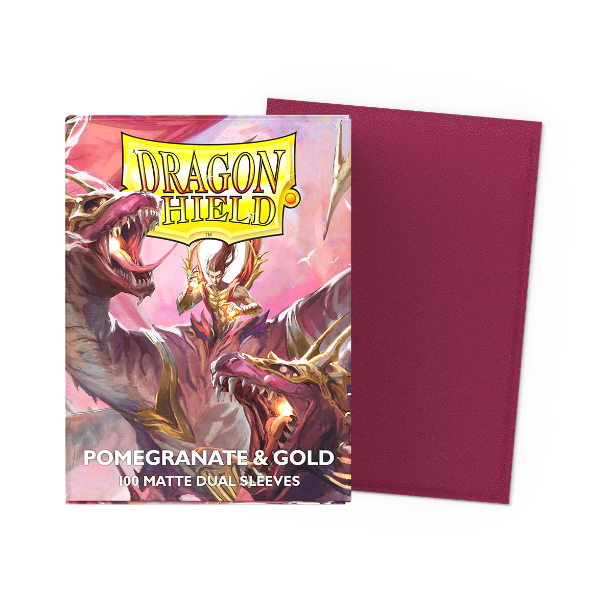 Košuljice - Matte Dual Sleeves - Pomegranate & Gold (100 komada)