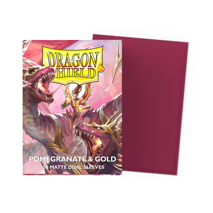 Košuljice - Matte Dual Sleeves - Pomegranate & Gold (100 komada)