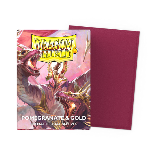 Košuljice - Matte Dual Sleeves - Pomegranate & Gold (100 komada)