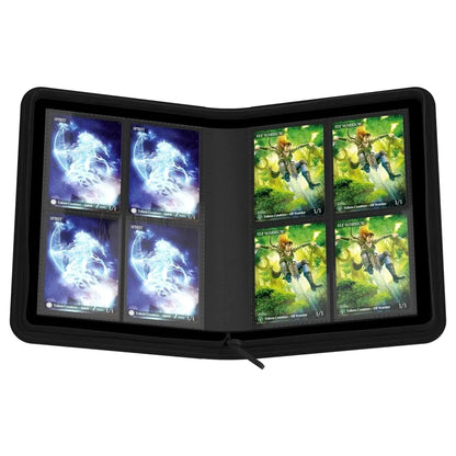 Album - 4 džepa i zatvarač - ZipFolio Xenoskin 160 - Crni